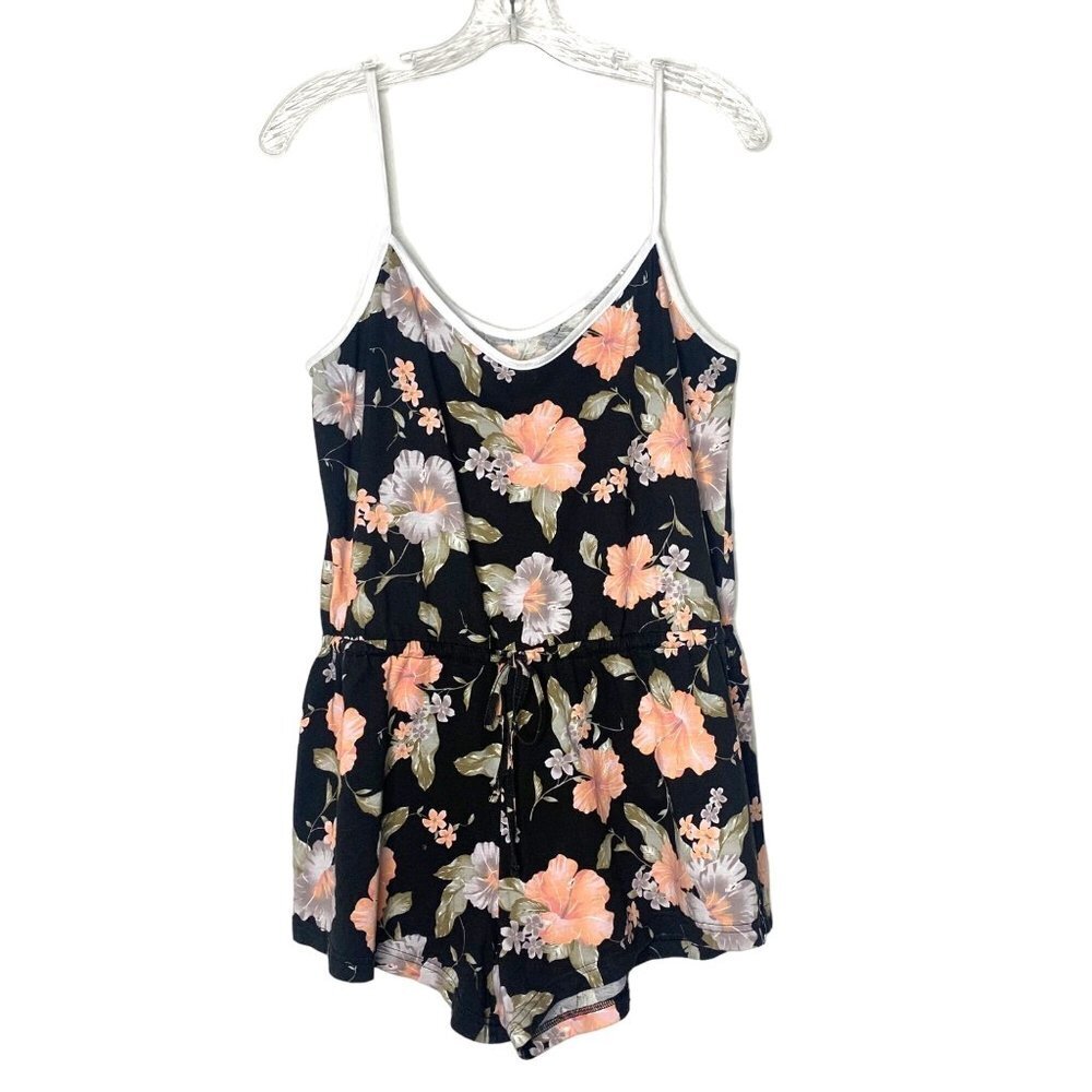Rhythm Floral Black Romper Women’s Size Small